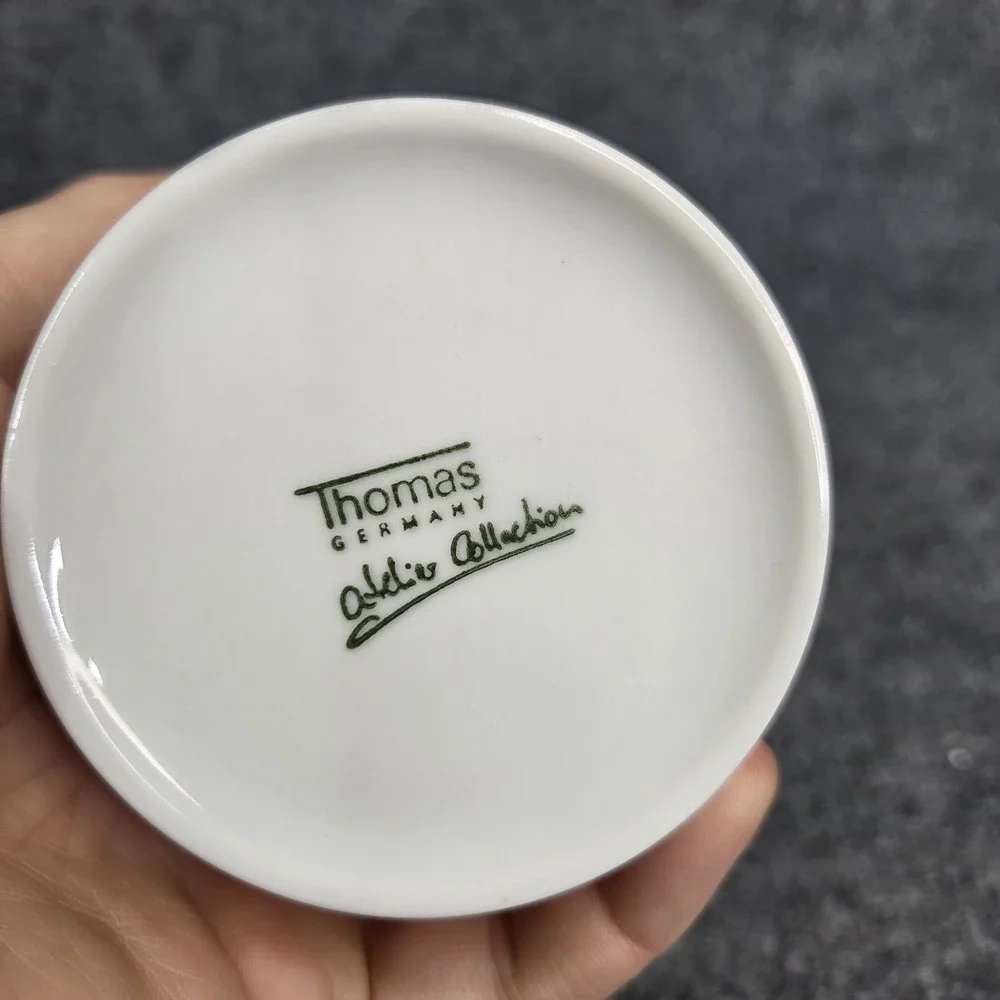Thomas Atelier Collection Postmodern MEMPHIS Milano Art Porcelain Jar Lid Retro
